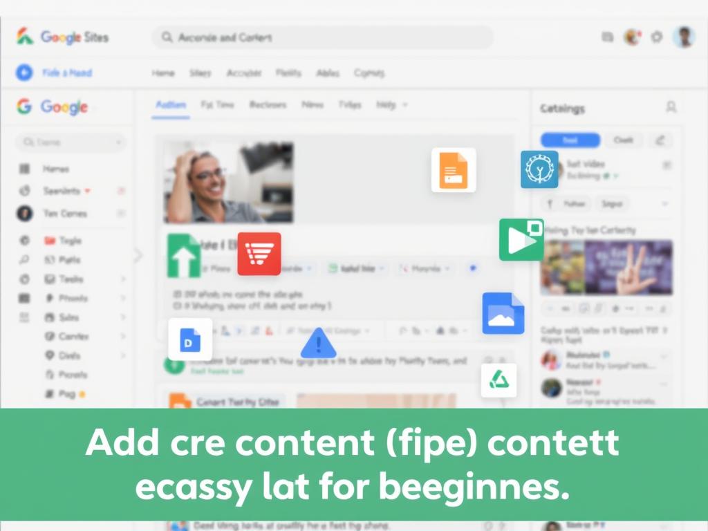 Adding content to Google Sites